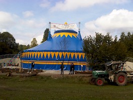 Das neue Zelt