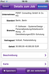 Details zum Job - die Keyfacts Ã¼bersichtlich dargestellt