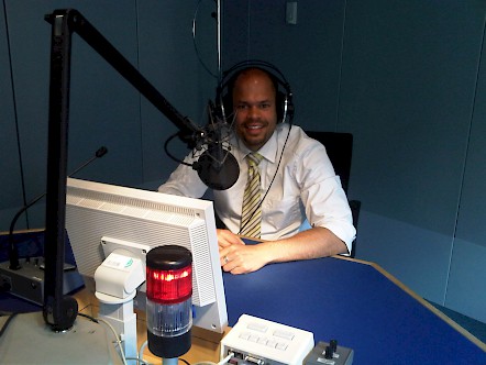 Radio Interview im ARD Hauptstadtstudio fÃ¼r den MDR