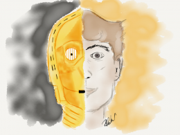 C3PO and Human