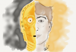 C3PO and Human
